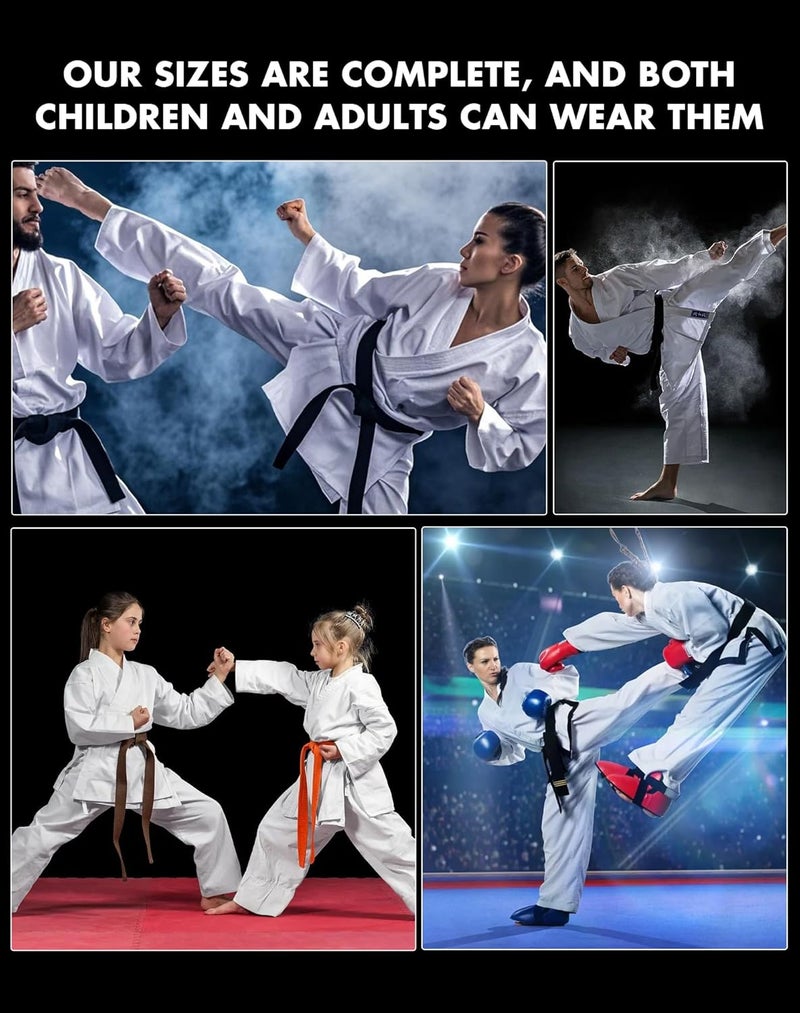 VKT Adult Kids Karate Pants Taekwondo Uniform White Gi Martial Arts Elastic Waist Trousers for Training or Competition - Image 4